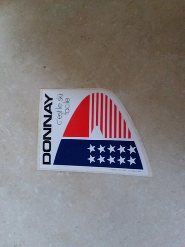 Ancien autocollant skis - , donnay